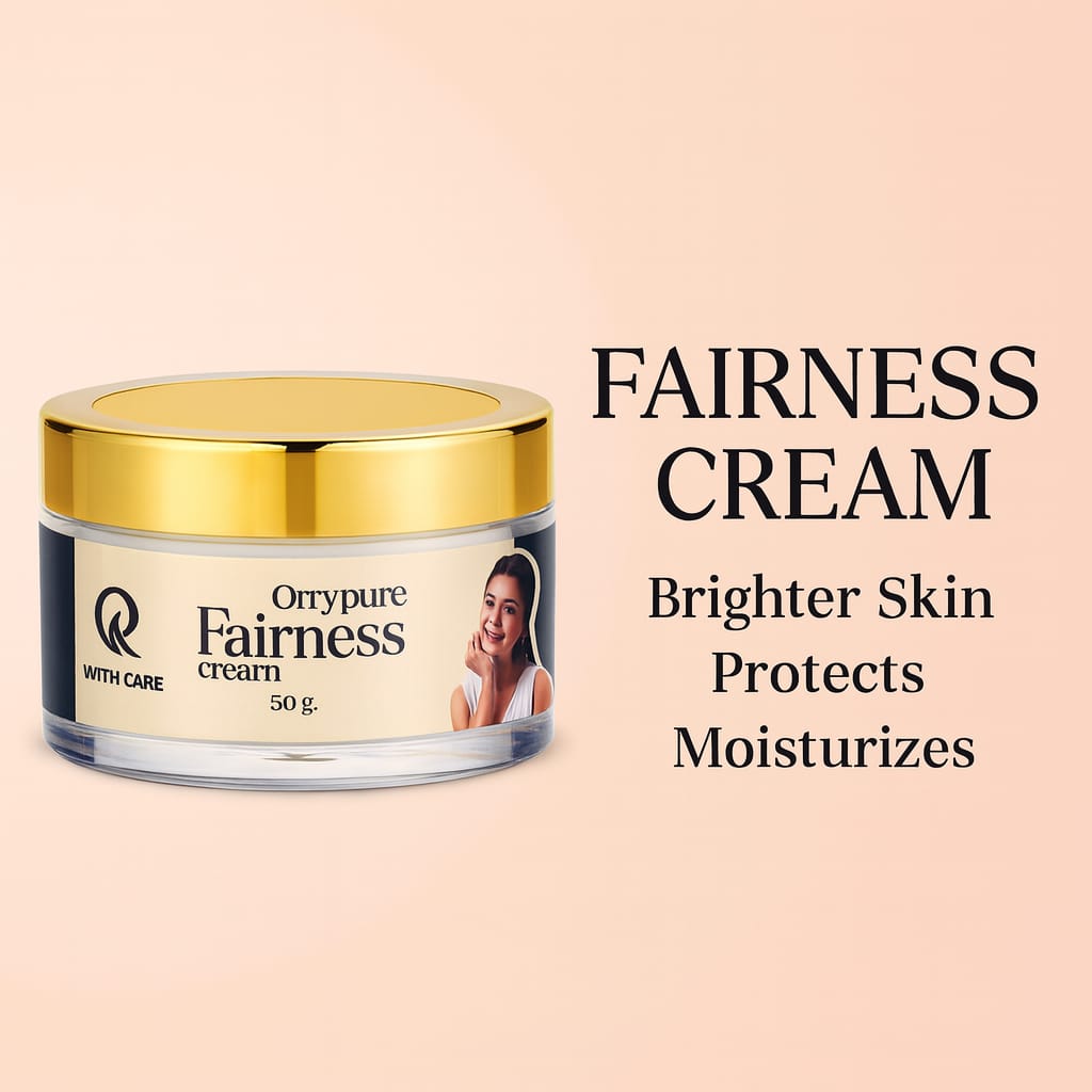 Orrypure Fairness Cream for Brightening & Glowing Skin | Reduces Dark Spots & Pigmentation | Moisturizing Daily Face Cream for Men & Women | 50 g
