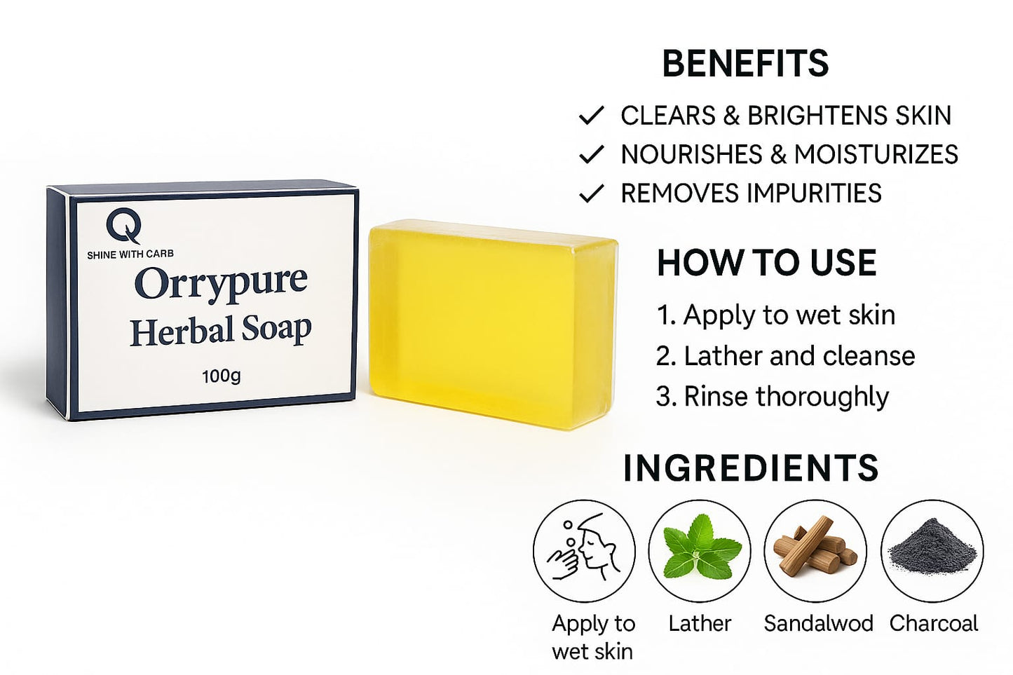 orry pure sandalwood soap & saffron magic soap for bath